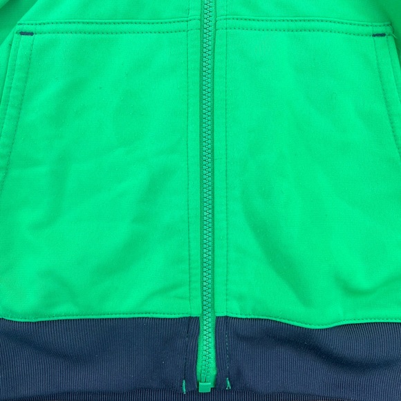 Adidas Lime Green and Grey Athletic Zip Up Jacket - Picture 4 of 7